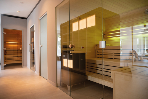 Die Saunalandschaft im BZK. Saunabereich, Foto: Ronald Westheide